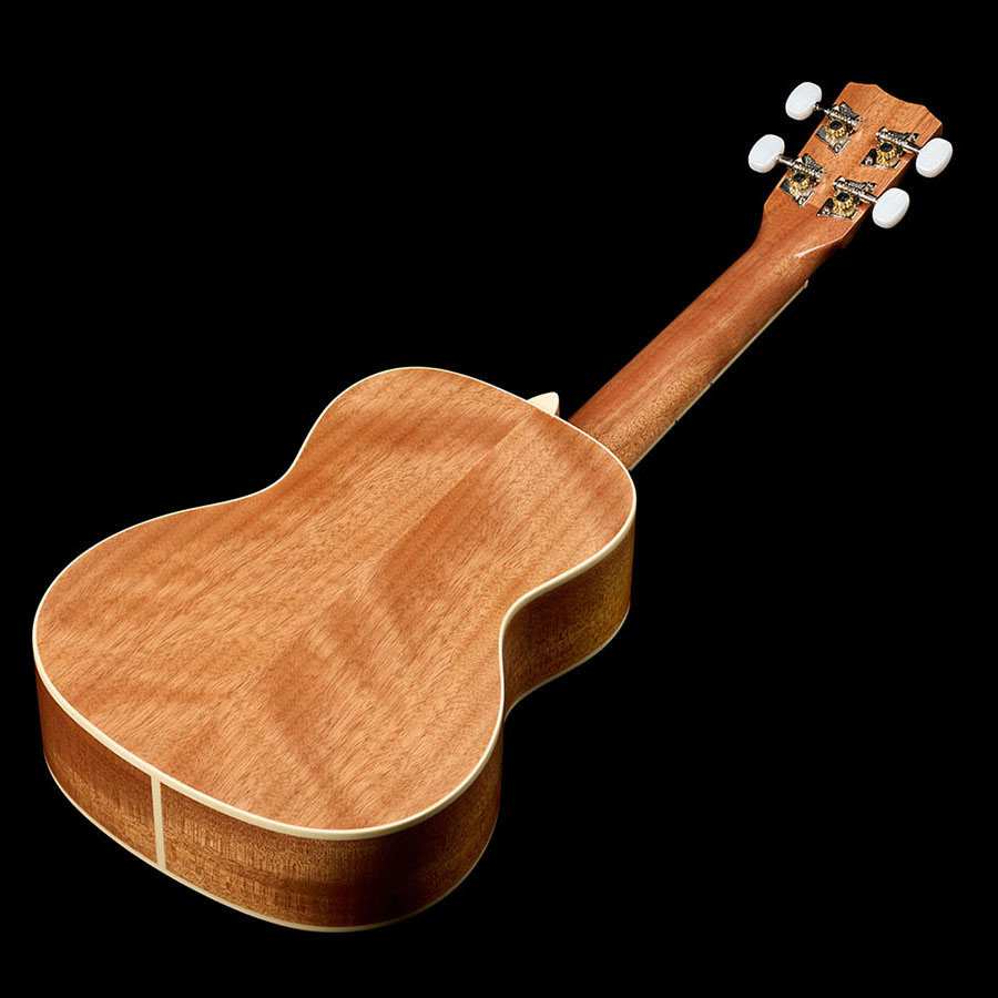 Top down back view of Córdoba 15C Mallorcan Pearl ukulele thumb