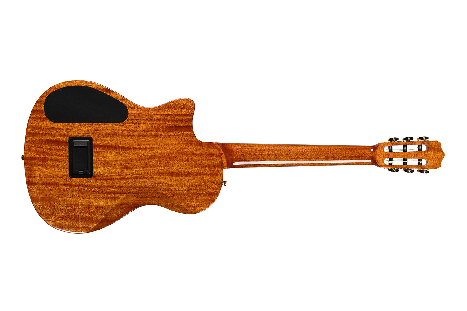 Horizontal back view of Stage Artist Habano Burst guitar