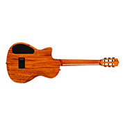 Horizontal back view of Stage Artist Habano Burst guitar thumb