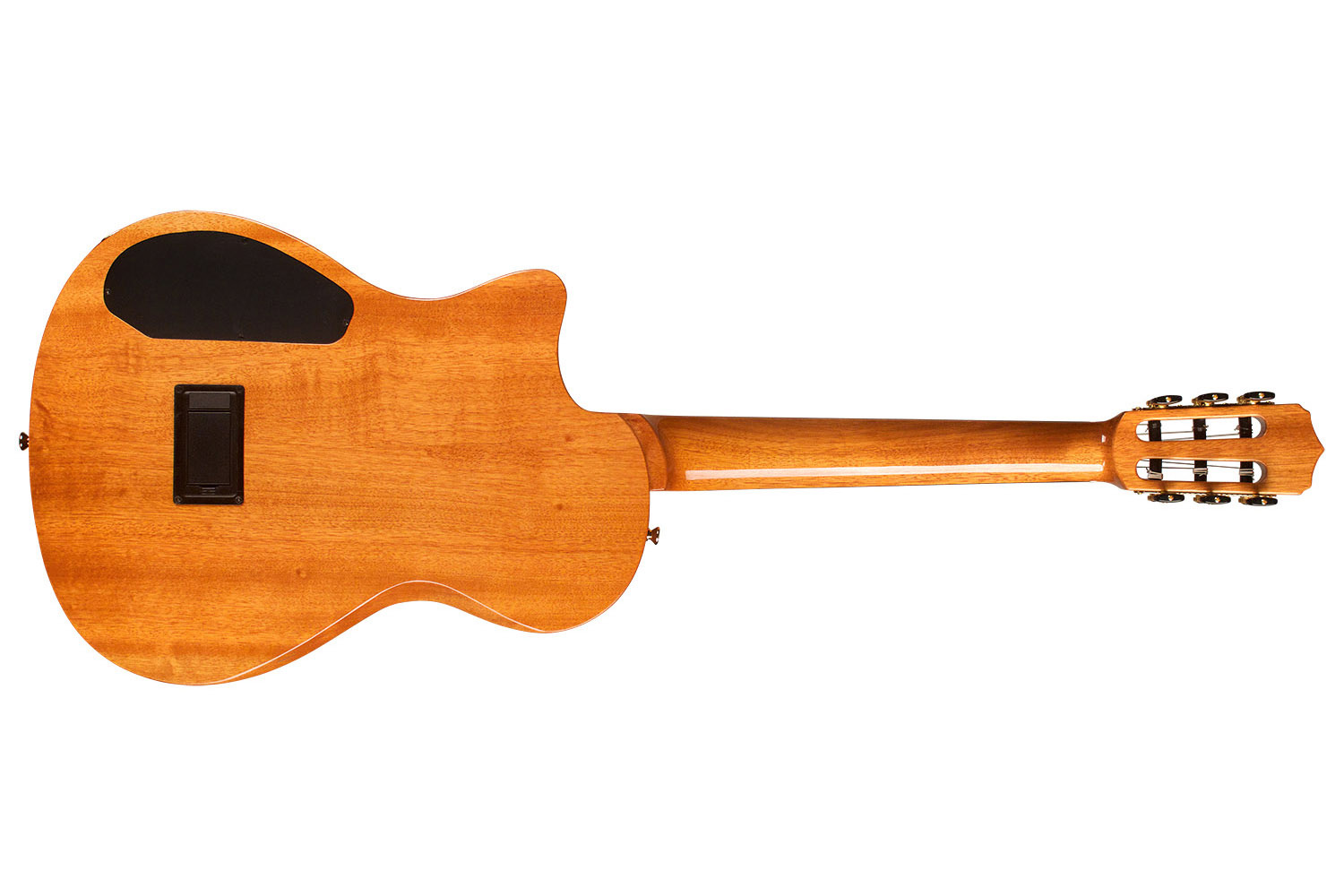 Horizontal back view of Stage Edge Burst guitar