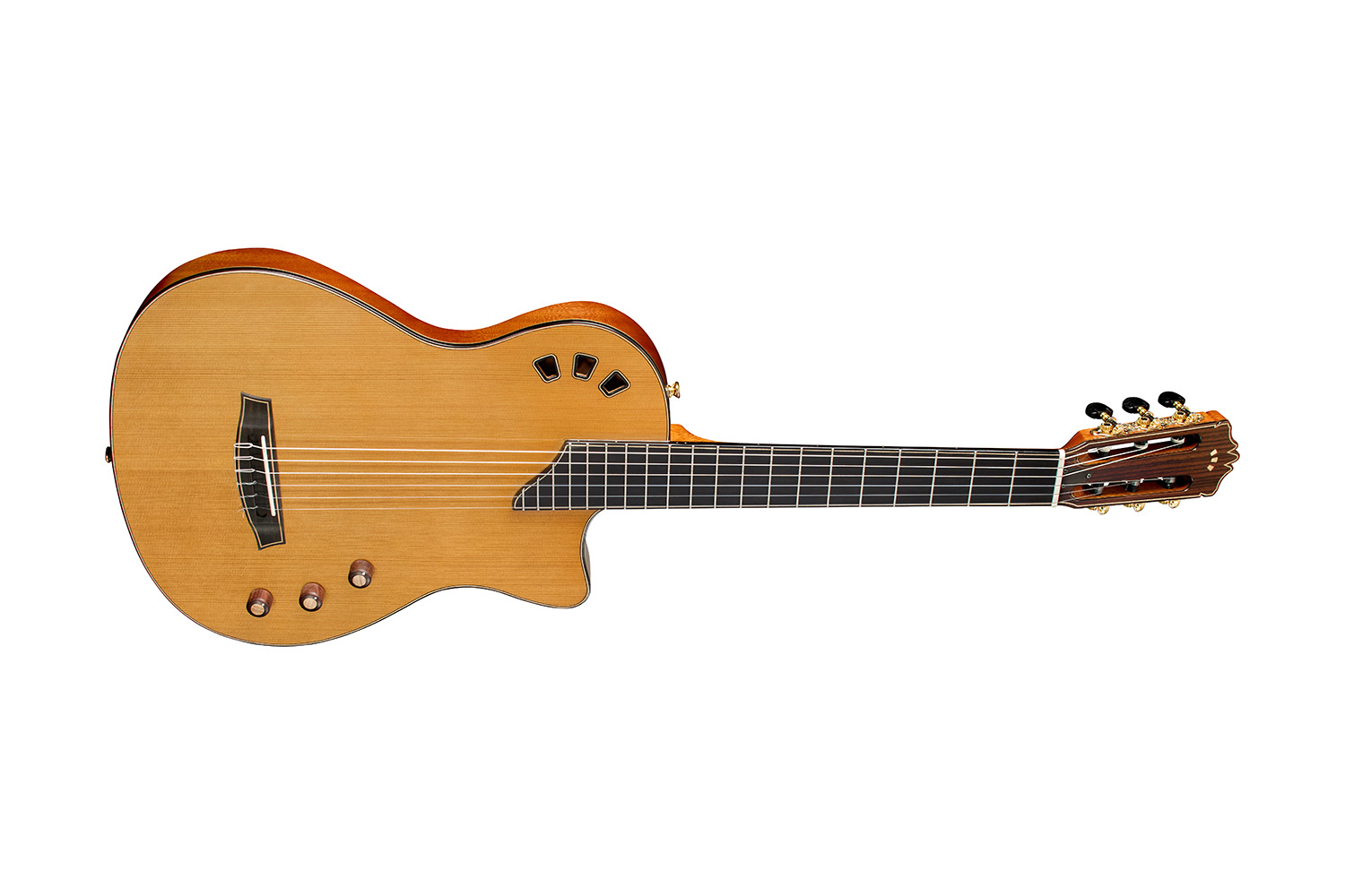 Horizontal side view of Stage Artist Traditional guitar