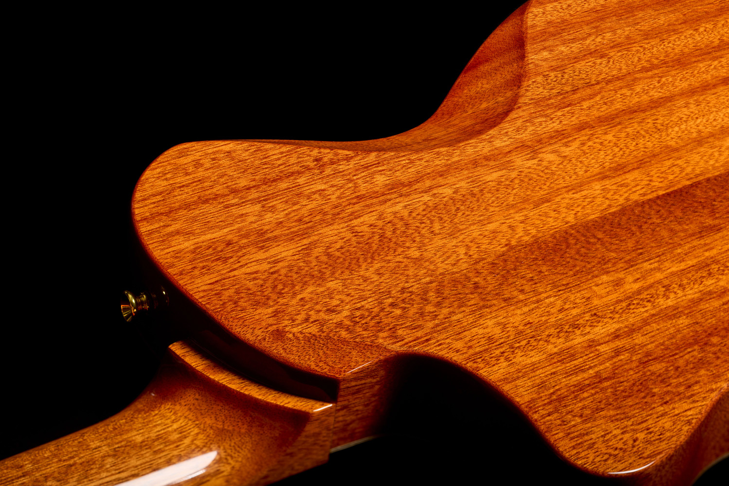 Close-up view of Stage Artist Traditional sculpted neck heel