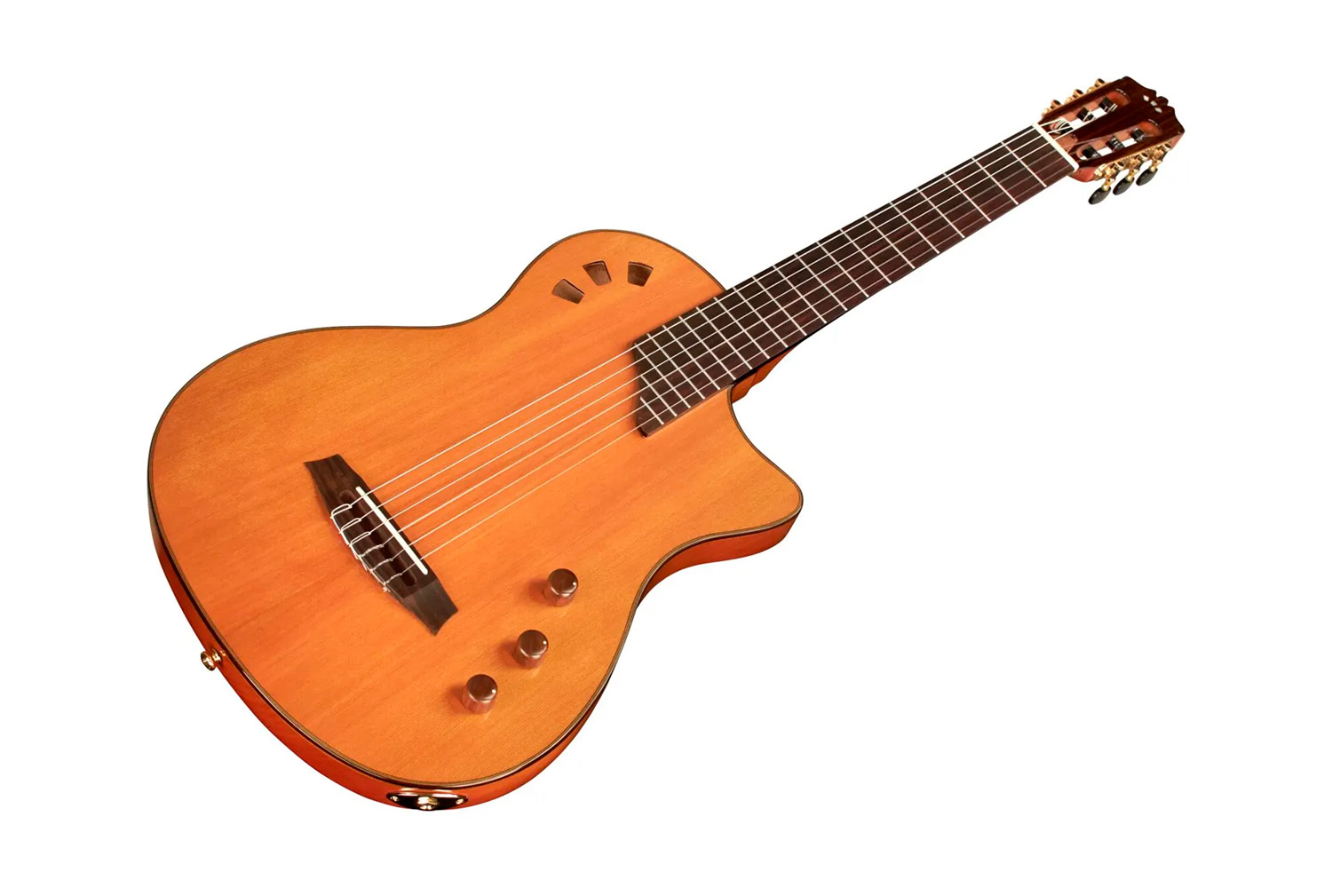 Angled front view of Stage Traditional CD guitar