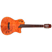 Horizontal front view of Stage Natural Amber guitar thumb