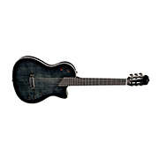 Horizontal side view of Stage Black Burst guitar thumb