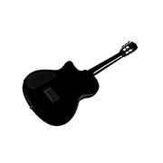 Angled back view of Stage Black Burst guitar thumb