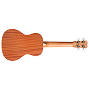 Horizontal front view of 15CM-E Edge Burst ukulele thumb