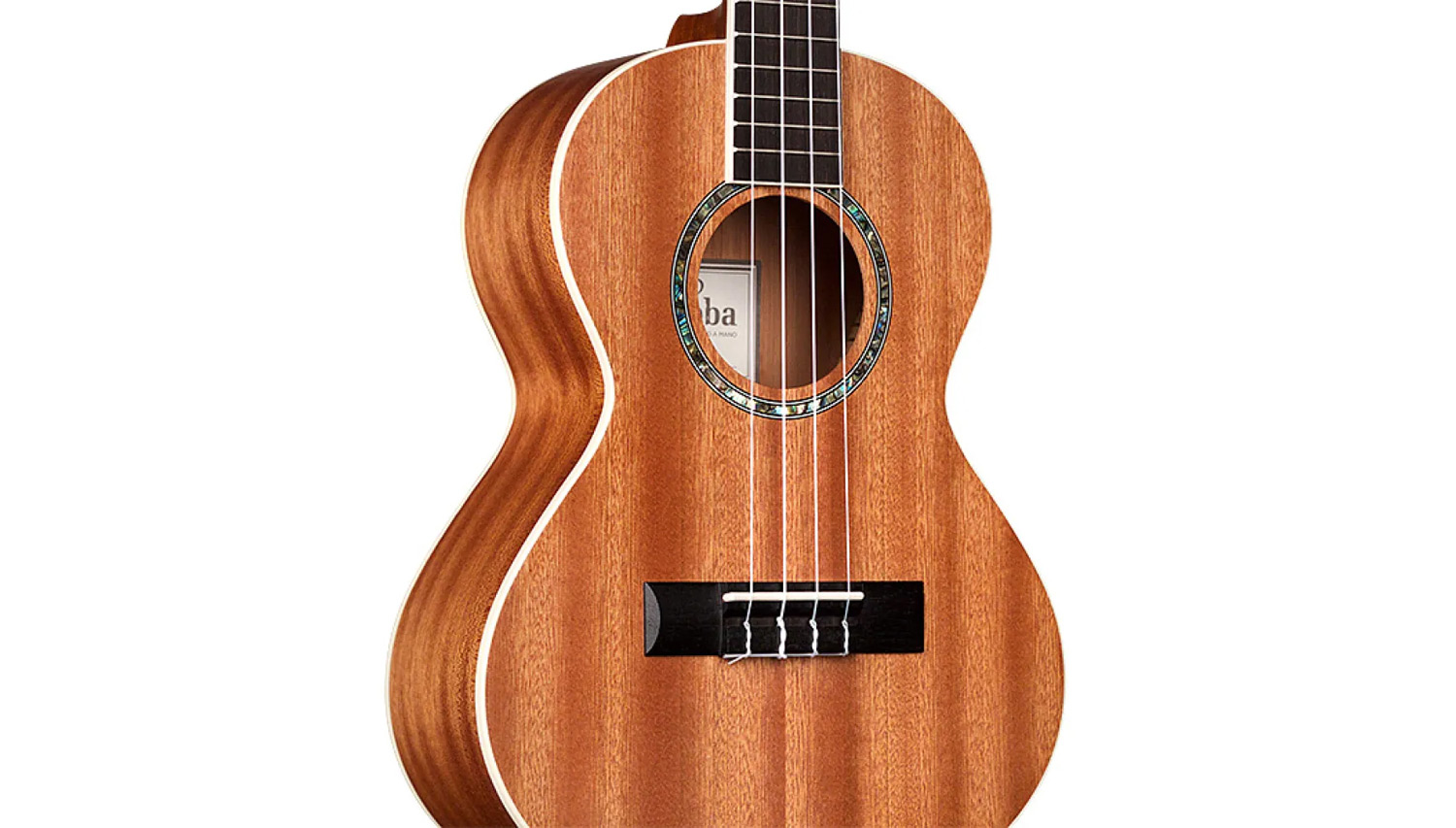Horizontal back view of 15TM ukulele