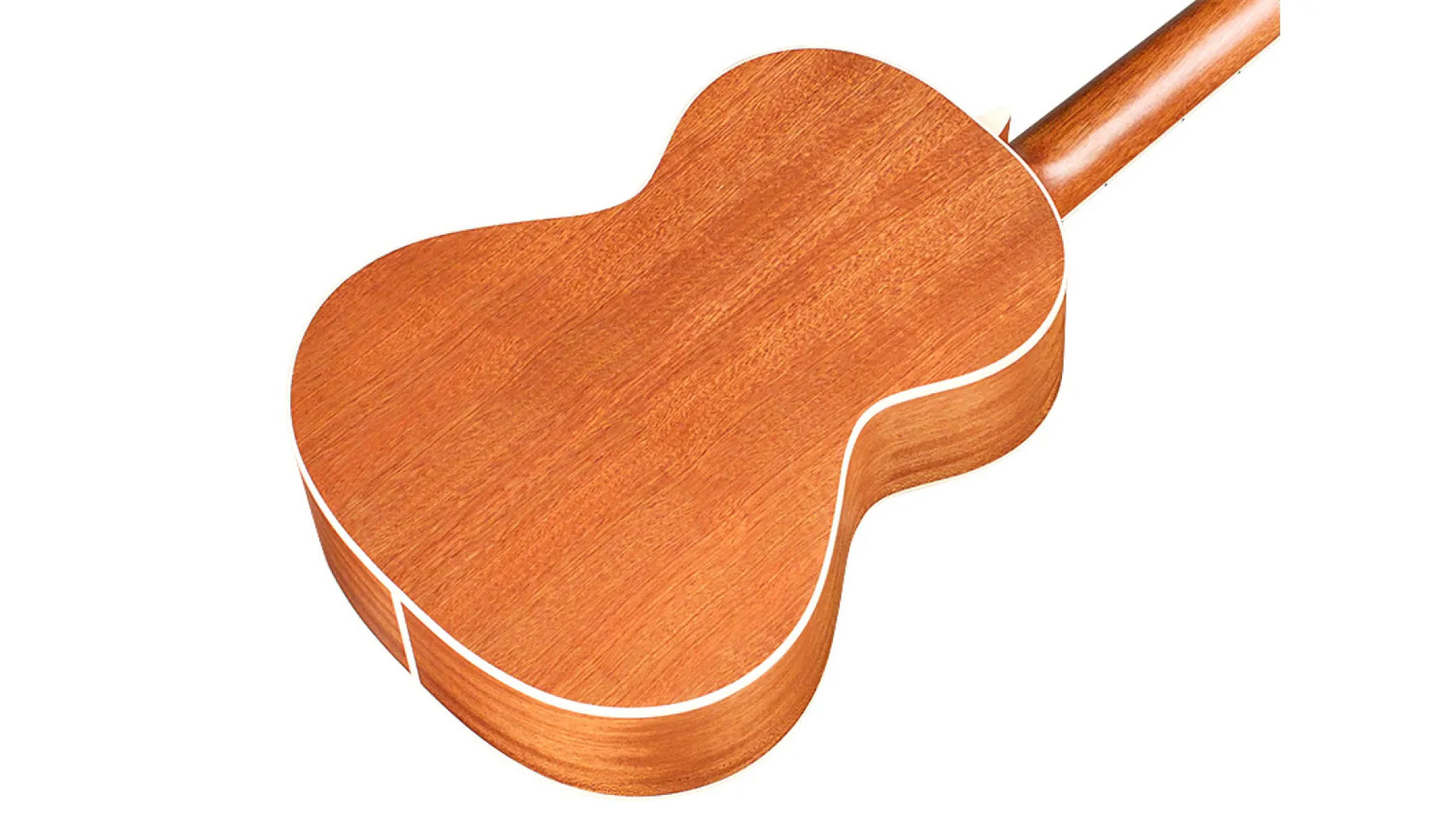 Angled front view of 15TM ukulele