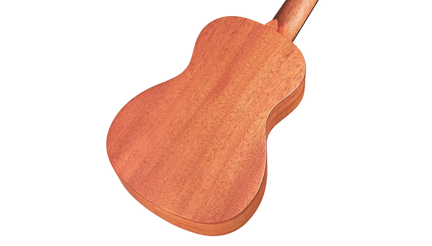 Angled back view of 20CM ukulele