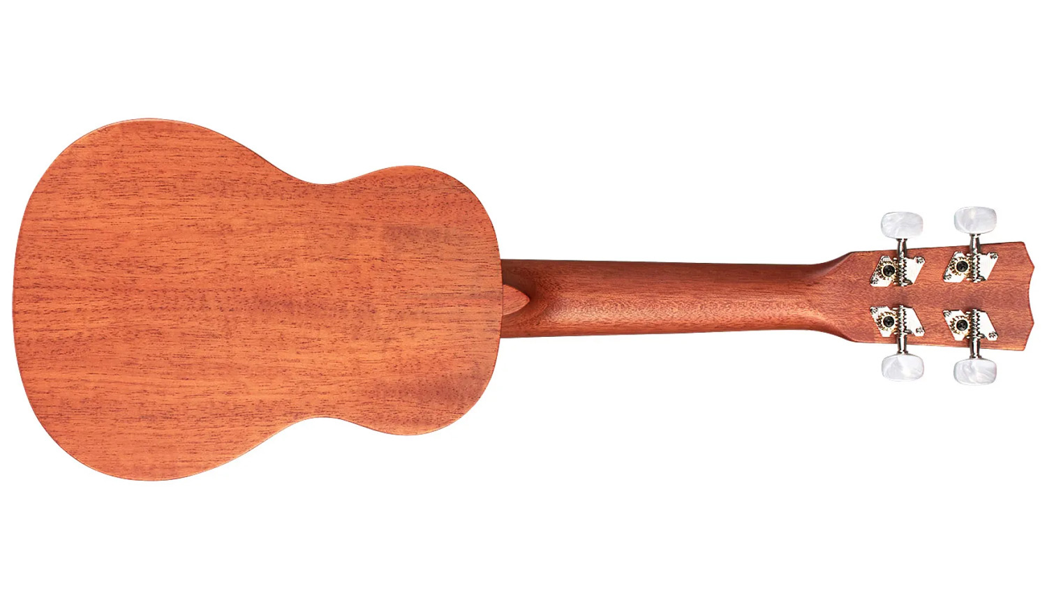 Horizontal back view of 20SM ukulele