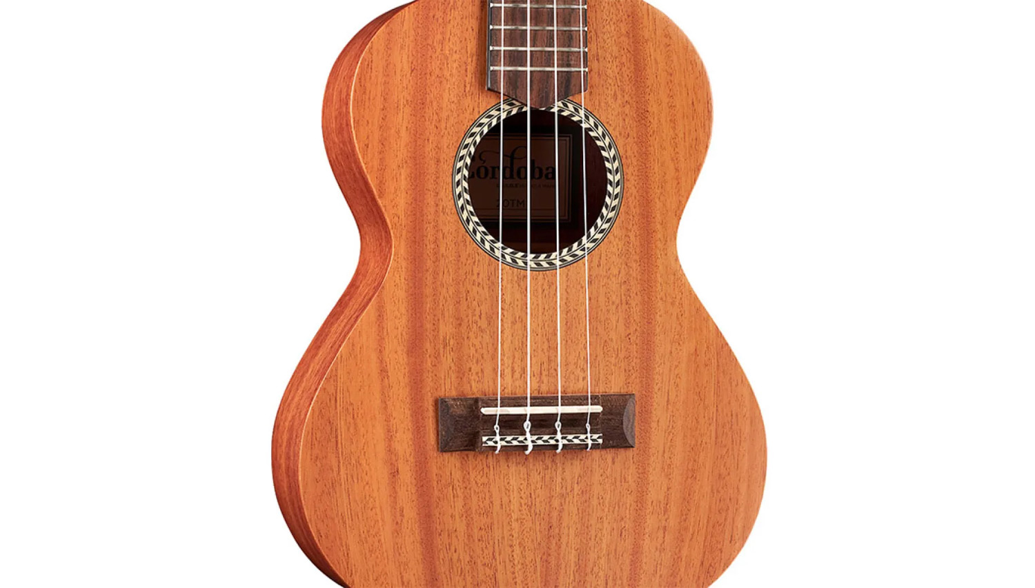 Close-up body view of 20TM ukulele
