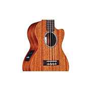 Close-up body view of 20TM-CE ukulele thumb