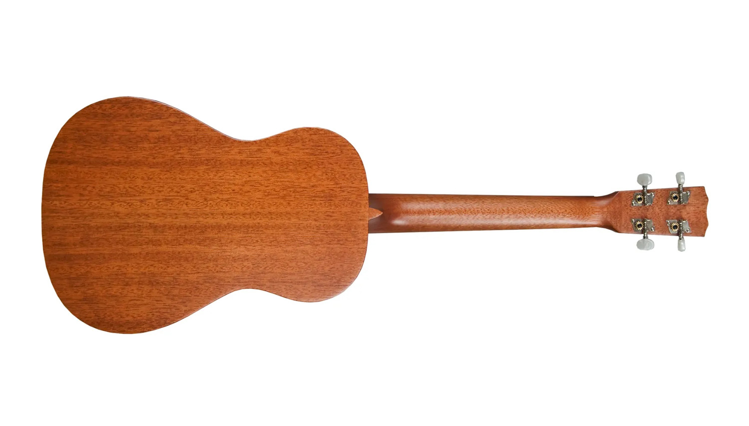 Horizontal back view of 20BM ukulele