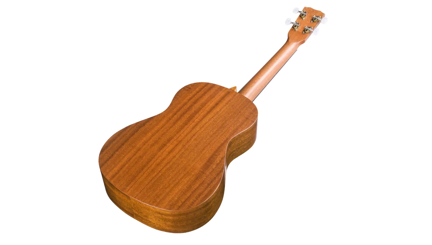 Angled back view of 20BM ukulele