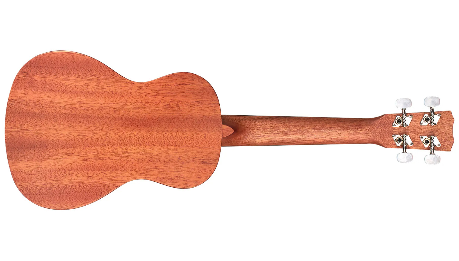 Horizontal back view of 20CM ukulele