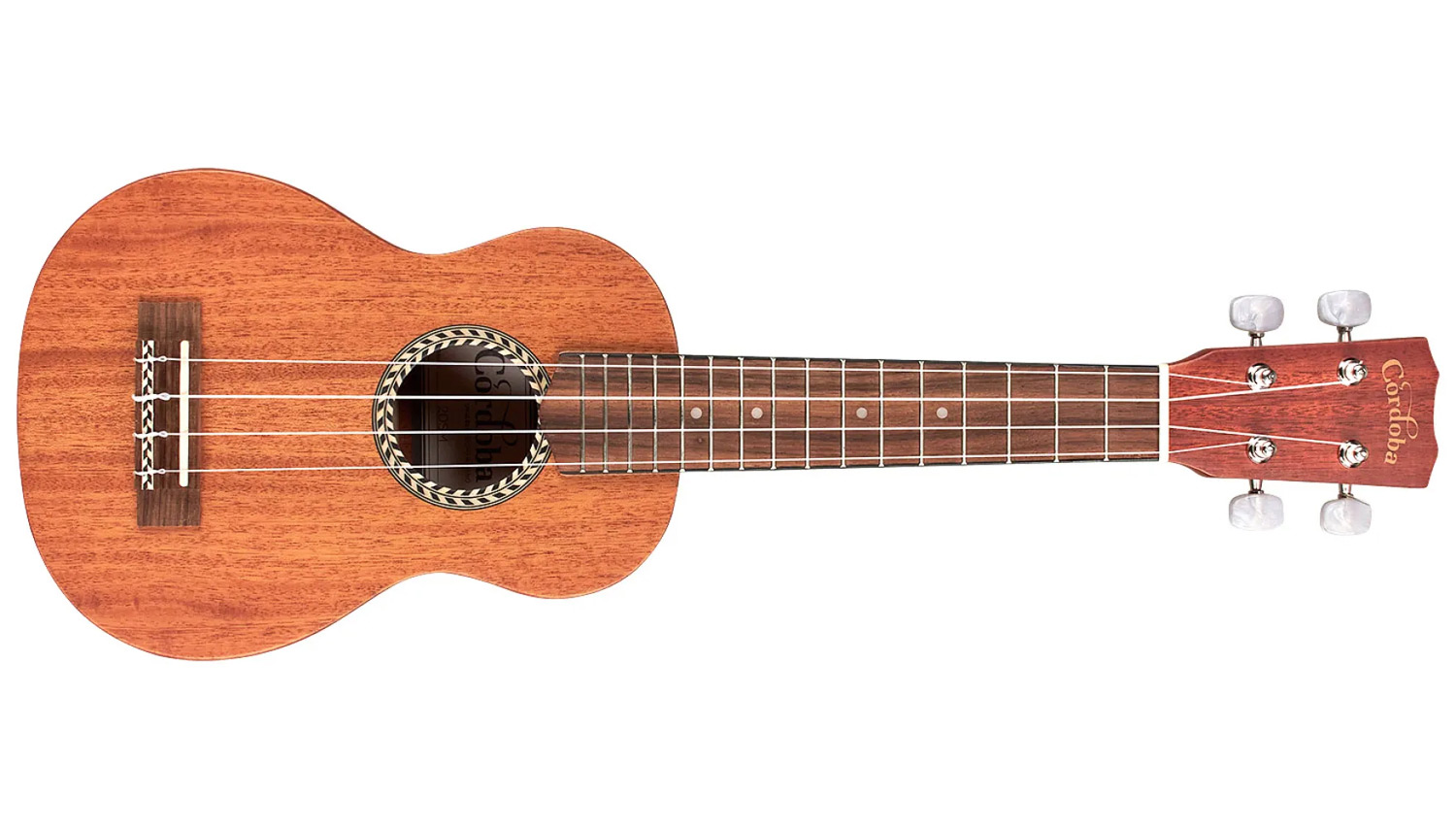 Horizontal front view of 20SM ukulele