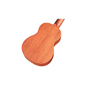 Angled back view of 20SM ukulele thumb