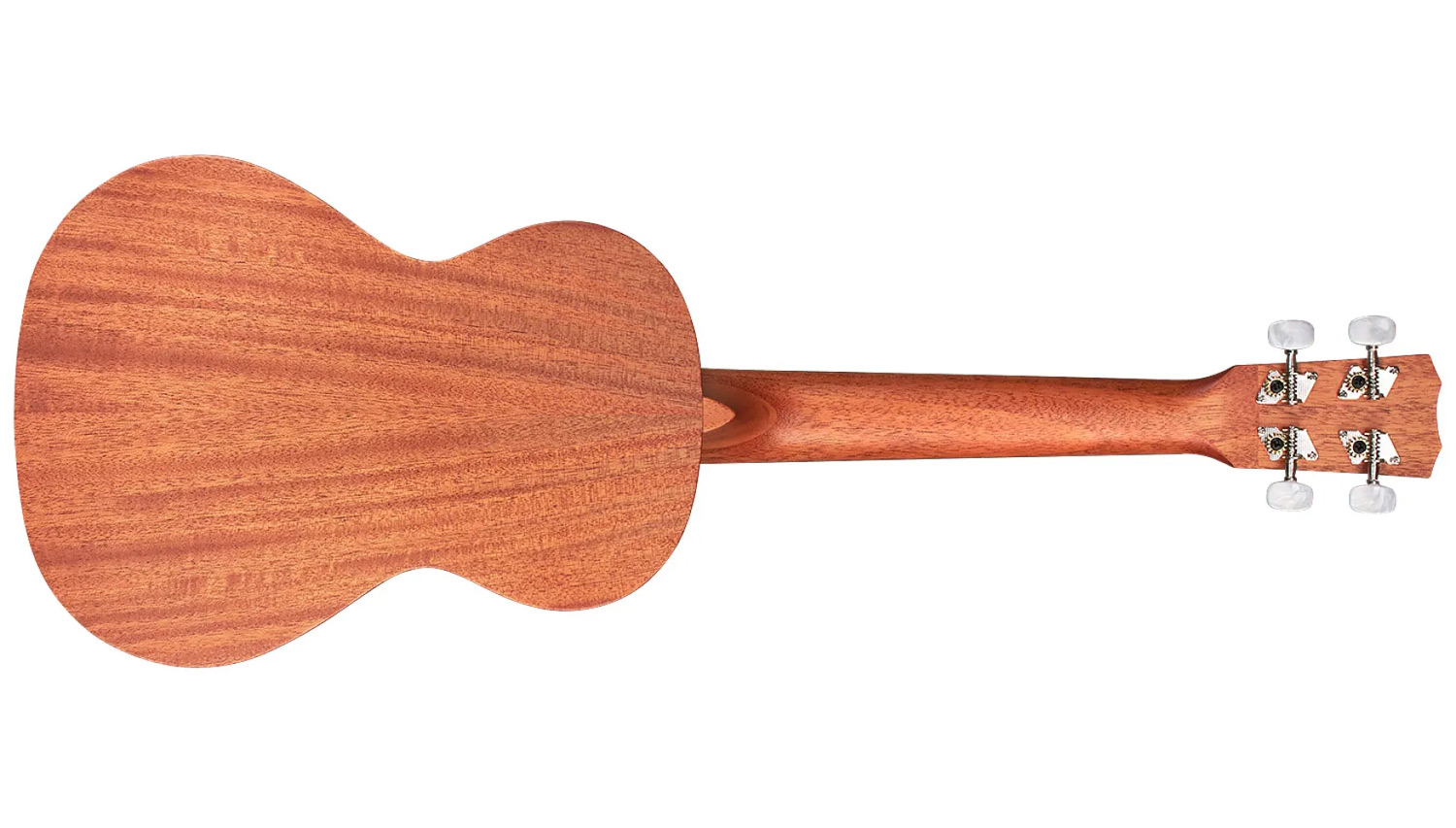 Horizontal back view of 20TM ukulele