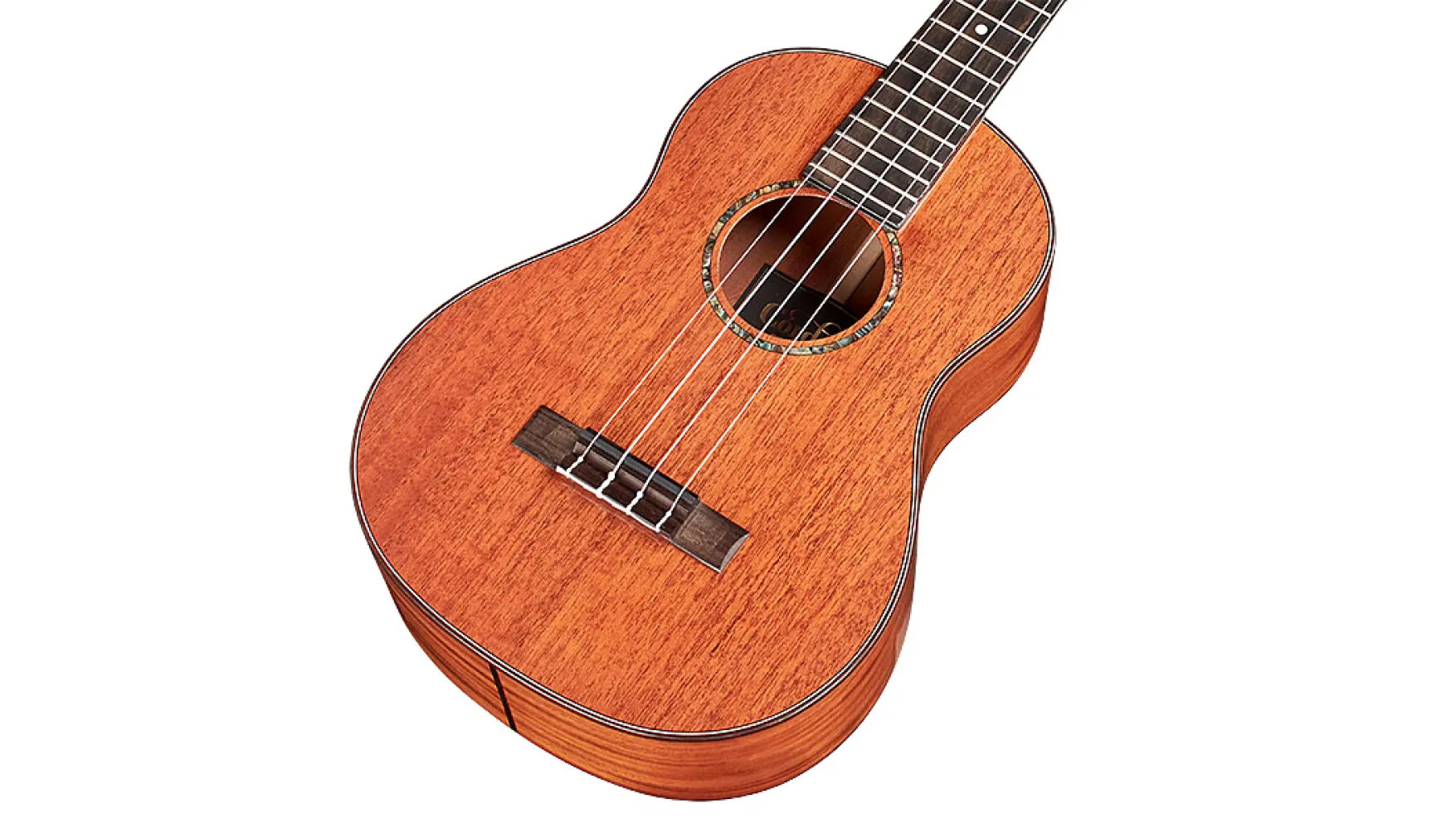 Angled front view of 30T ukulele