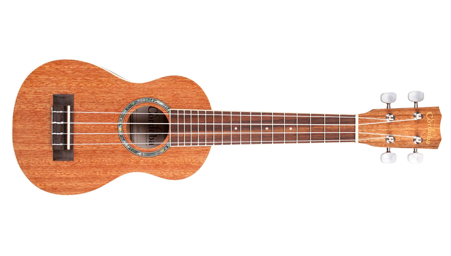 Horizontal side view of 15SM ukulele