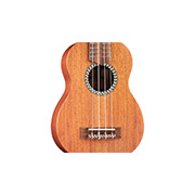 Close-up body view of 20SM ukulele thumb