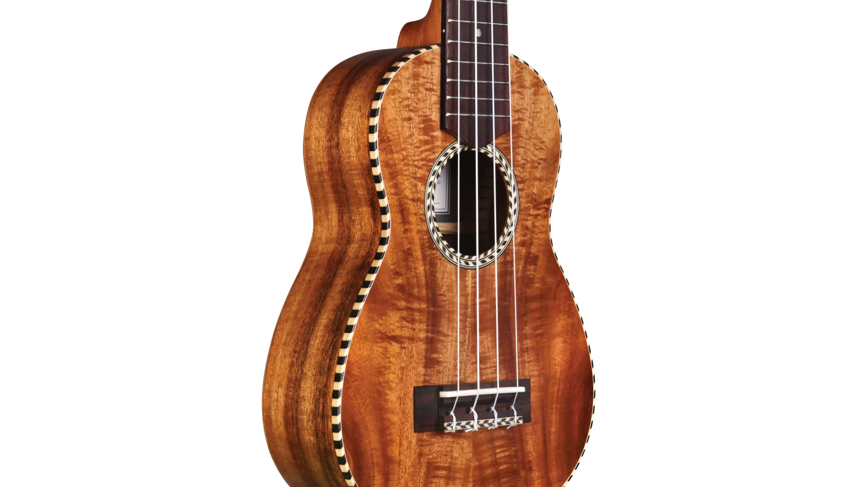 Close-up body view of 25S ukulele