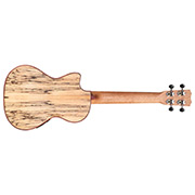 Horizontal back view of 24T-CE Spruce ukulele thumb