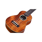 Angled front view of 25S ukulele thumb