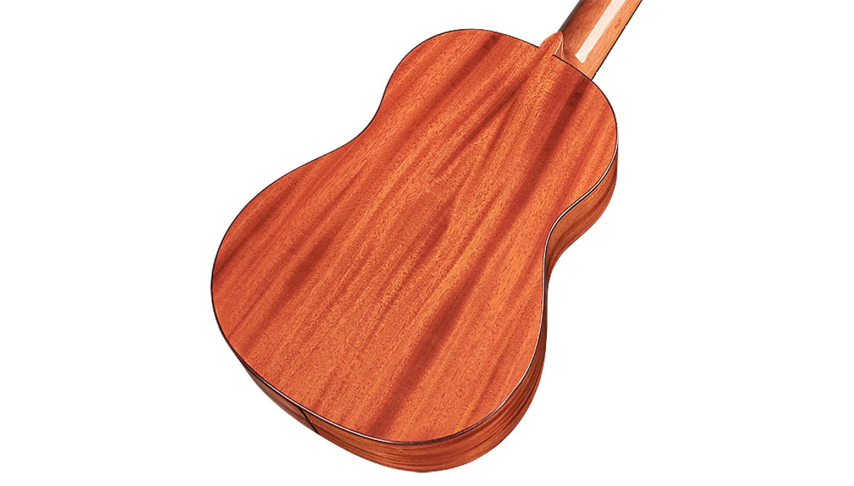 Angled back view of 30T ukulele
