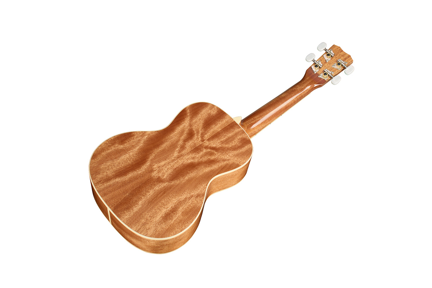 Angled back view of Córdoba 15C Catalonia Green Ukulele