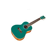 Angled front view of Córdoba 15C Catalonia Green Ukulele thumb