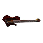 Horizontal side view of Abasi Stage 7 Ziricote guitar thumb
