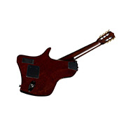 Angled back view of Abasi Stage 7 Ziricote guitar thumb