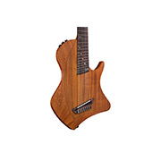 Close-up body view of Abasi 7 Acacia guitar thumb