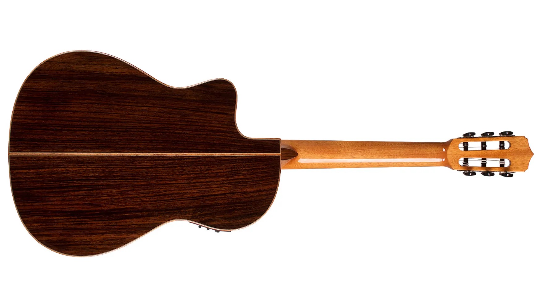 Horizontal back view of Orchestra CE Teardrop Burst